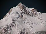 Manaslu 07 13 Manaslu Summit Close Up From Pung-gyen Gompa Heres a close up of the main summit of Manaslu (8163m) from the Pung-gyen gompa (3870m).